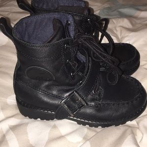 Boys black polo boots